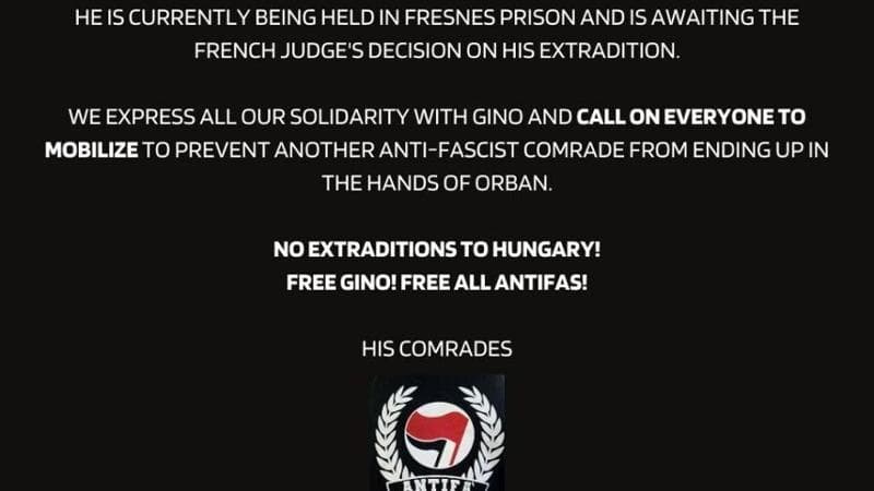 Antifascista italo-albanese preso a Parigi, Ungheria vuole estradarlo: avrebbe aggredito neonazisti