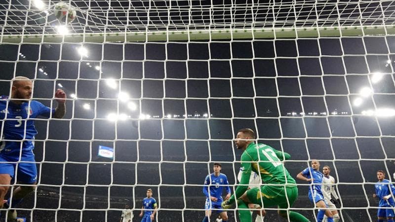 Rabiot in gol contro l'Italia