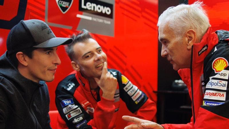 Marc Marquez con Davide Tardozzi