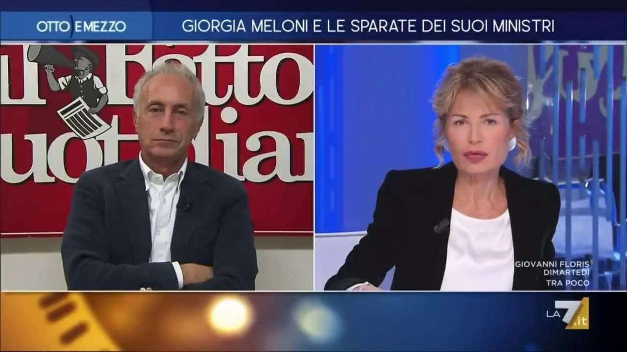Scintille Gruber-Travaglio, la conduttrice: "Neghi il patriarcato". "Posso dire quello che voglio?"