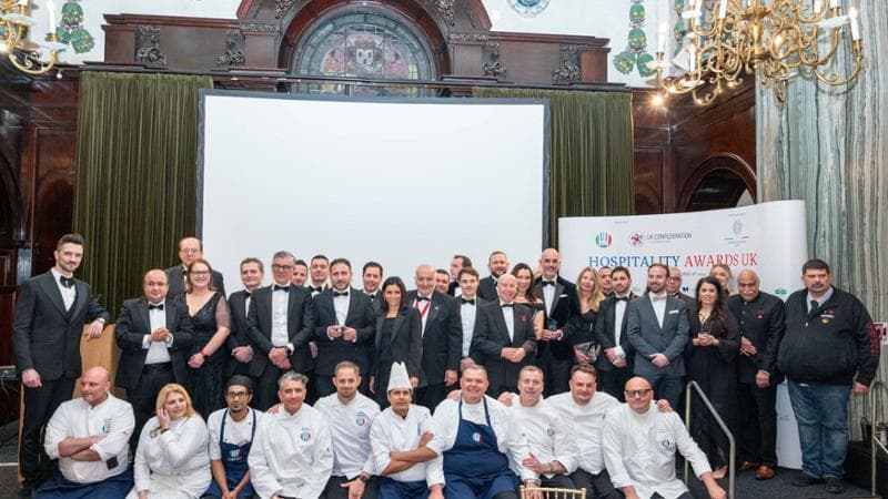 Tutti gli italiani premiati agli Hospitality Awards del Regno Unito