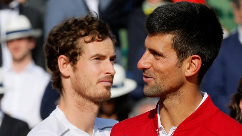 Murray e Djokovic dopo la finale del Roland Garros 2016
