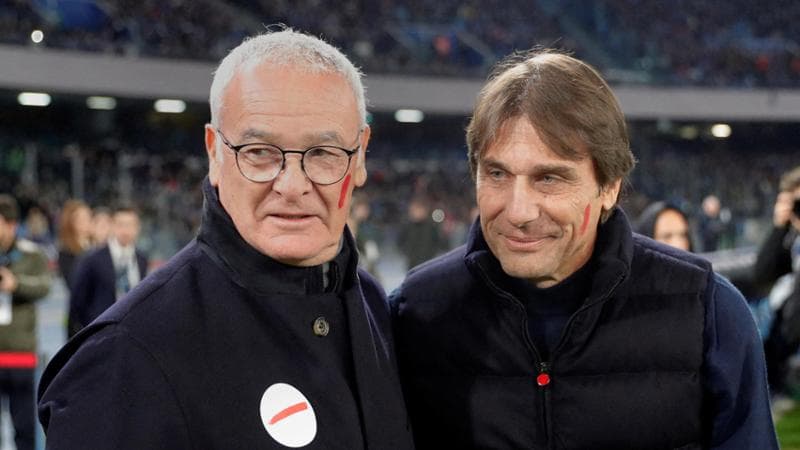 Claudio Ranieri e Antonio Conte