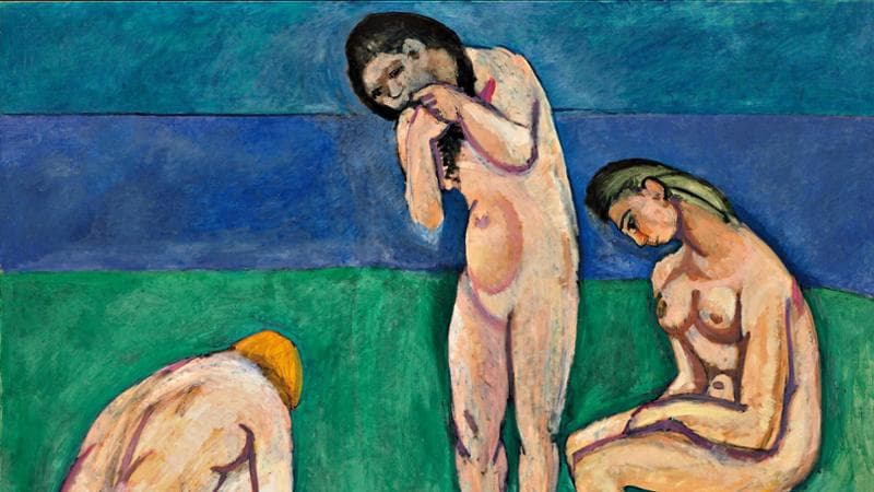 Henri Matisse, Baigneuses &agrave; la tortue, (1907-08), olio su tela, Saint Louis Art Museum
