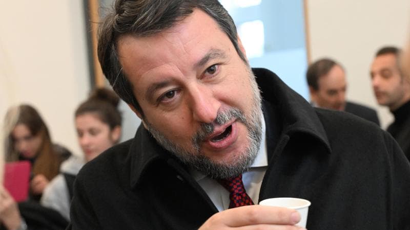 Il ministro dei Trasporti e vicepremier Matteo Salvini