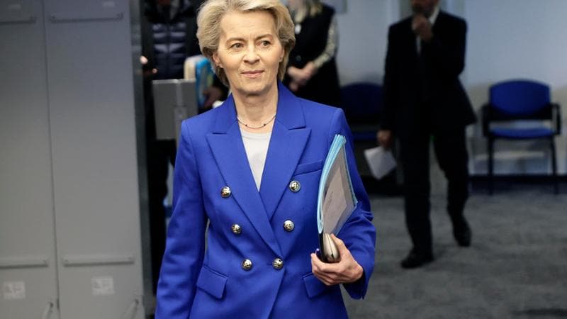 La presidente della Commissione Ue, Ursula von der Leyen&nbsp;&nbsp;
