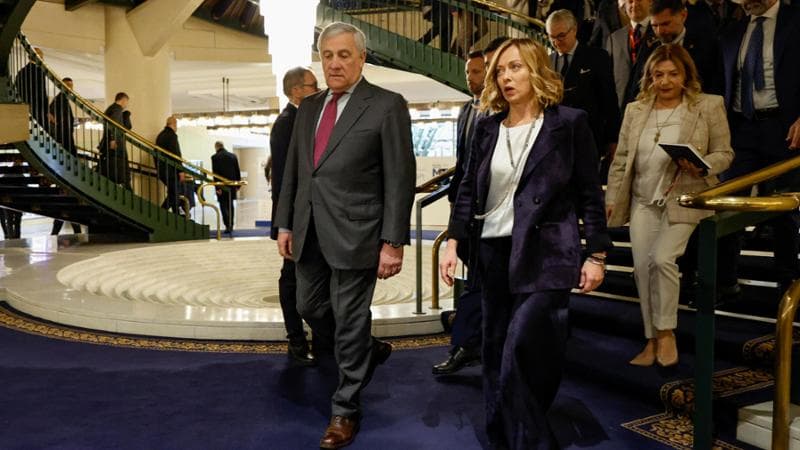 Giorgia Meloni e Antonio Tajani&nbsp;
