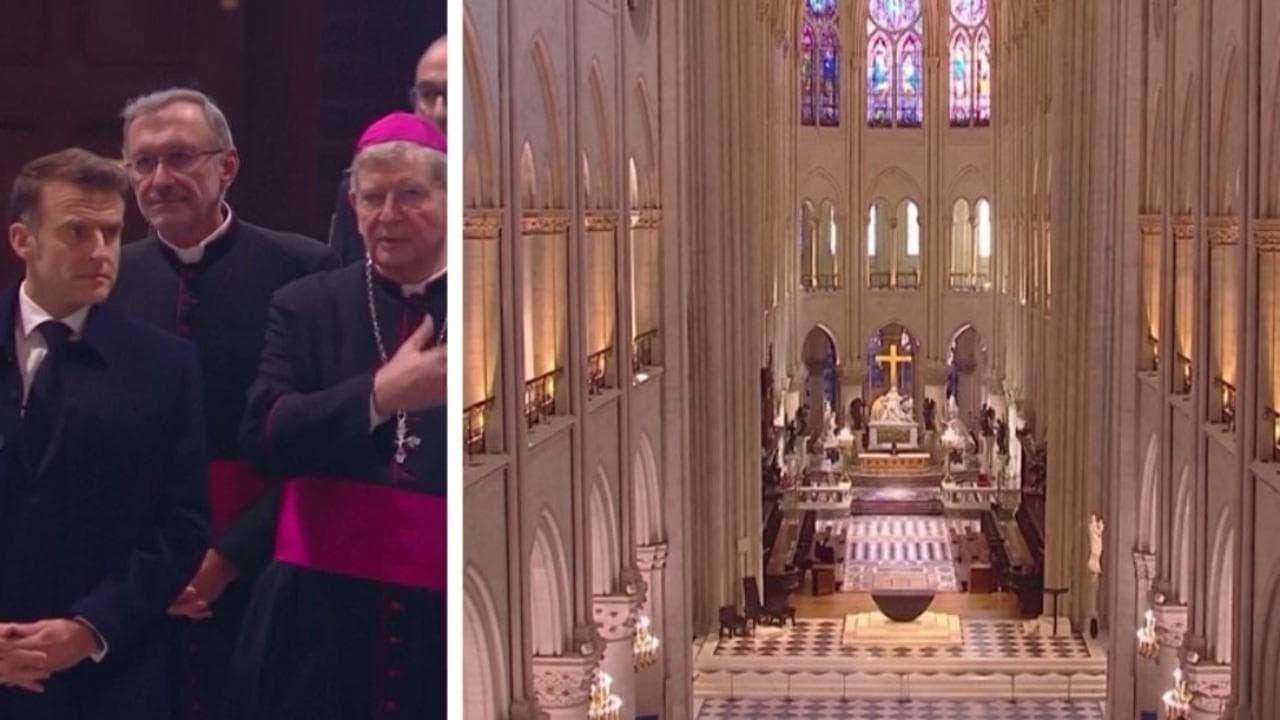 Francia, Macron visita Notre Dame prima della riapertura: "E' sublime"