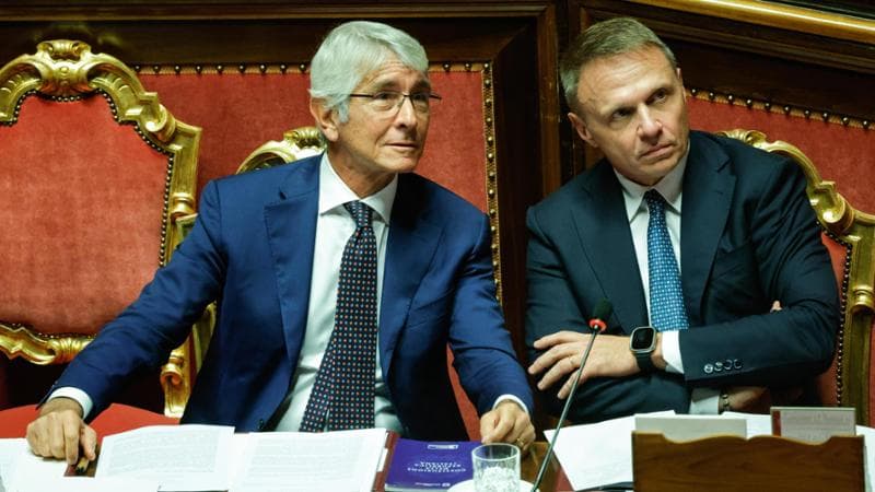 Andrea Abodi con Francesco Lollobrigida