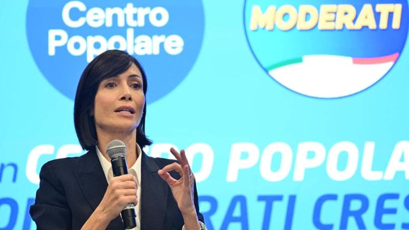 23/11/2024 Napoli. L'associazione Centro Popolare confluisce nel partito Noi moderati. 
Nella foto: Mara Carfagna 