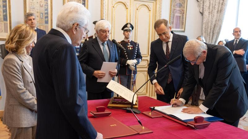 Il giuramento del ministro Tommaso Foti al Quirinale
