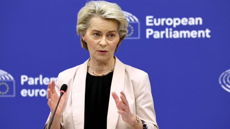 La presidente della Commissione europea&nbsp;Ursula von der Leyen
