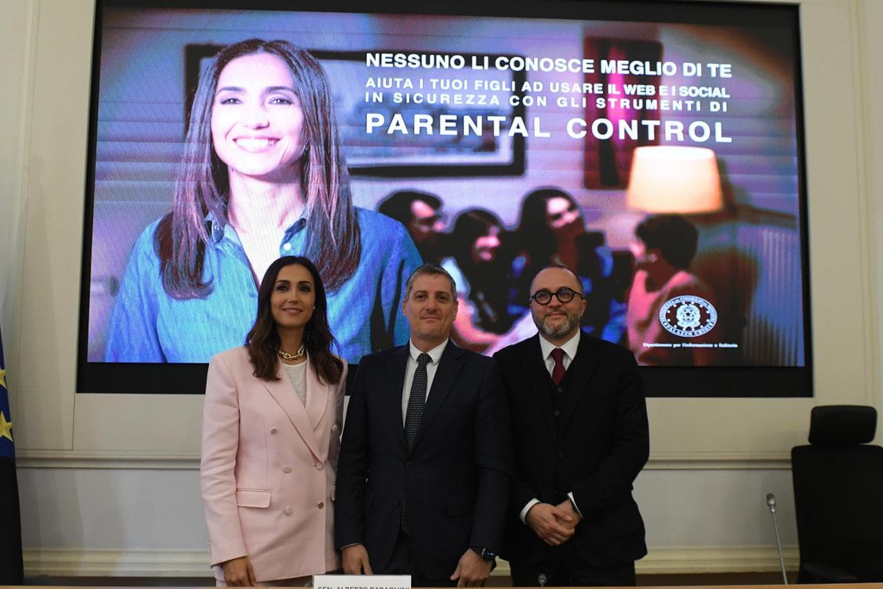 Caterina Balivo, Alberto Barachini, Massimiliano Capitanio (AgCom)