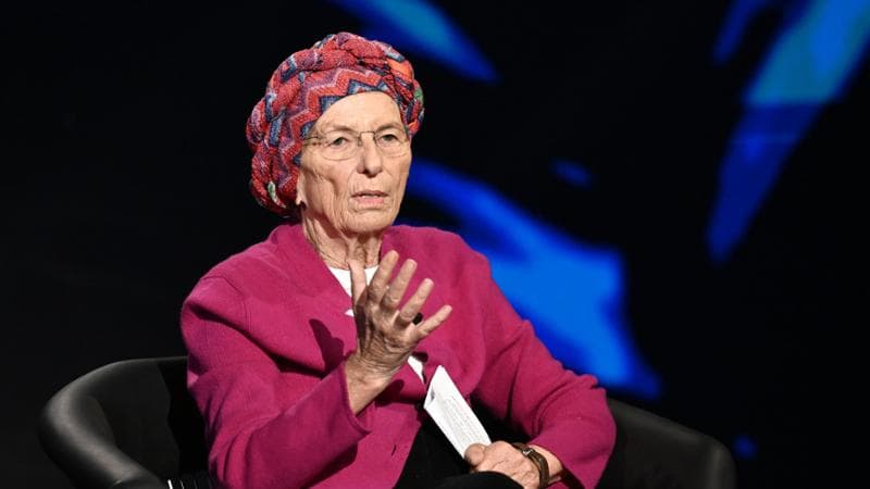 05/10/2023 Roma. Rai 2,  programma televisivo Belve. Nella foto Emma Bonino
