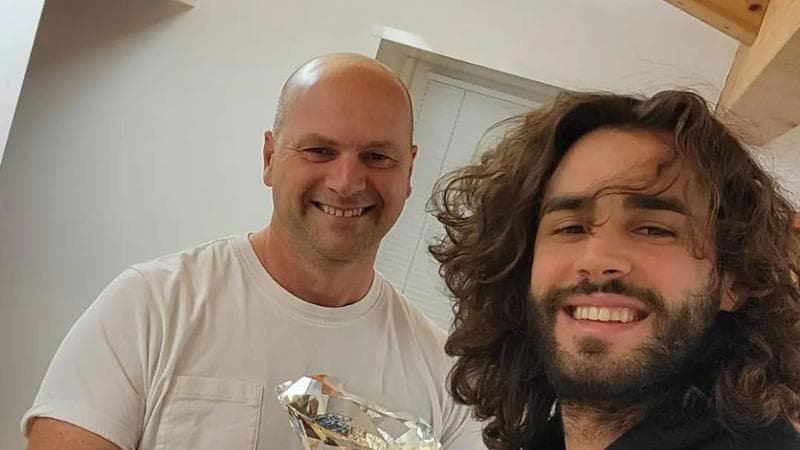 Andrea Benvenuti con Gianmarco Tamberi