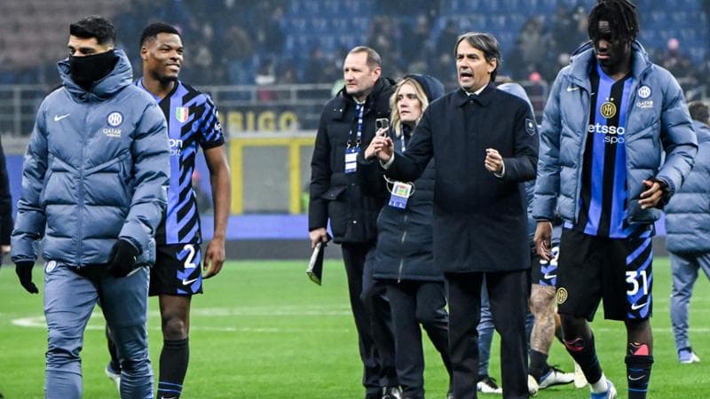 Il tecnico dell'Inter, Simone Inzaghi