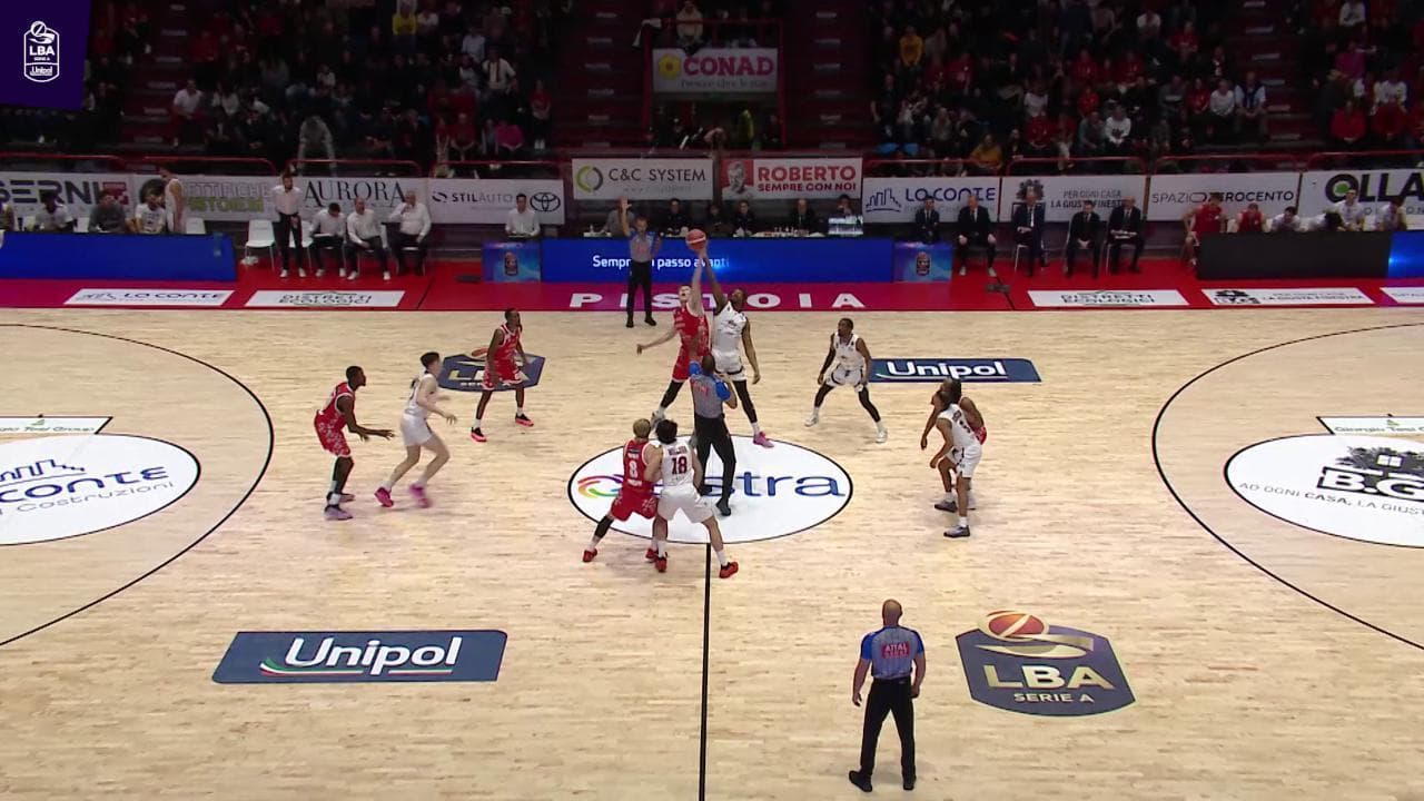 Basket serie A, gli highlights di Pistoia - Trapani