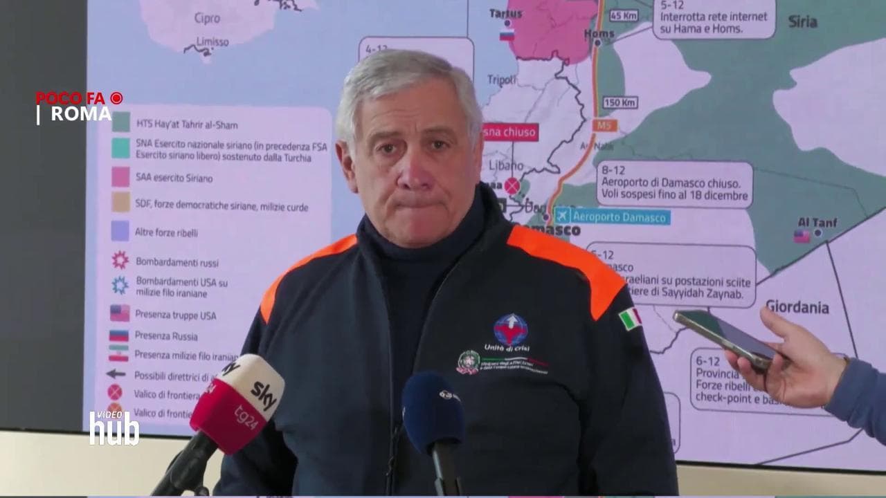 Tajani: "Ribelli siriani sono entrati nell'ambasciata italiana a Damasco: nessuna violenza"