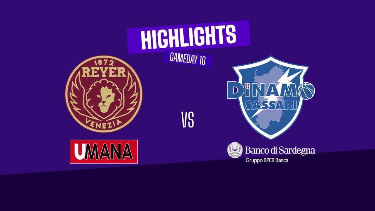 Basket serie A, gli highlights di Venezia-Sassari