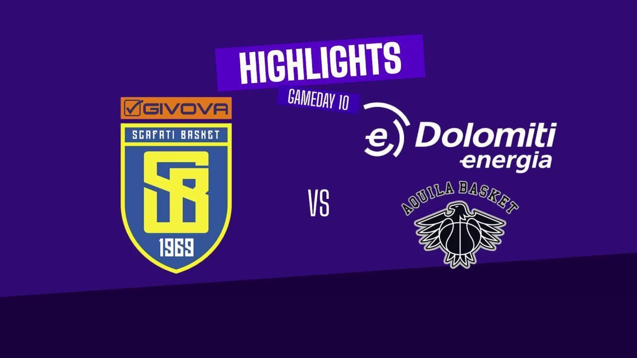 Basket serie A, gli highlights di Scafati - Trentino