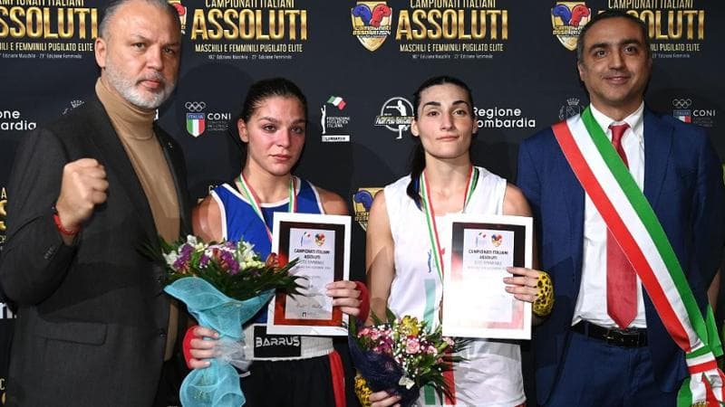 Angela Carini sul podio dei 63 kg