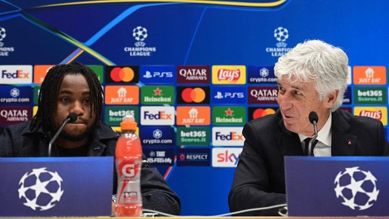 Gasperini e Lookman in conferenza stampa