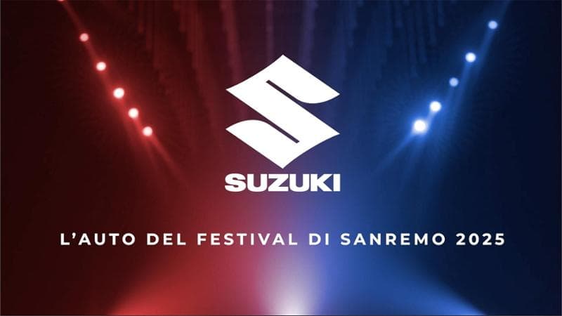 Suzuki è l’auto ufficiale del Festival di Sanremo per il dodicesimo anno consecutivo