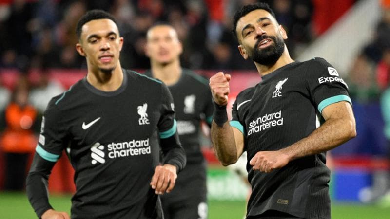 Salah esulta, il Liverpool vince