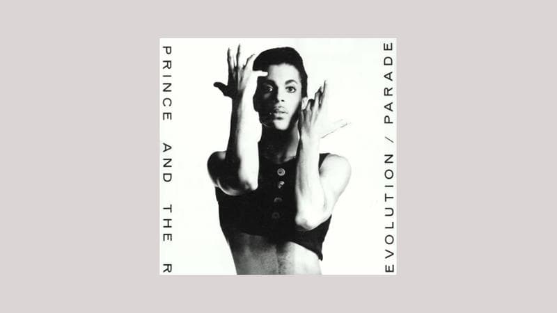 La copertina dell’abum di Prince Parade (1986) che contiene Sometimes It Snows in April