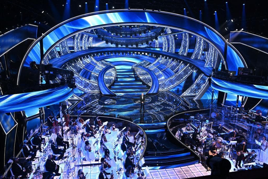 Il palco dell'Ariston durante il Festival di Sanremo 2022
