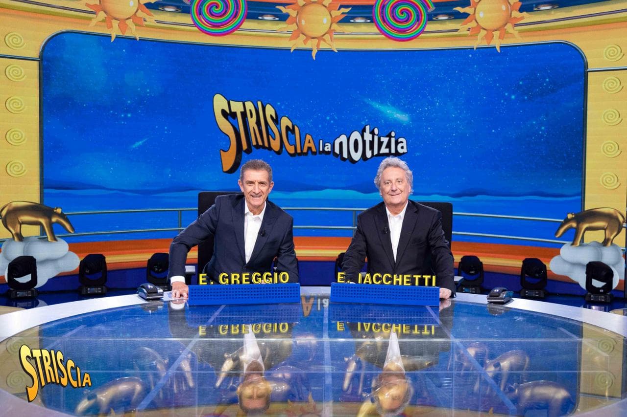 Greggio e Iachetti a "Striscia la notizia"
