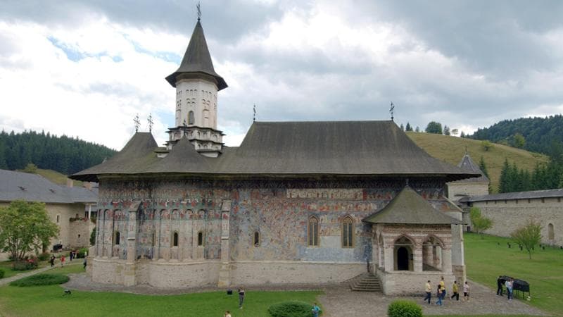Suceava, uno dei "monasteri dipinti" in Bucovina, Romania