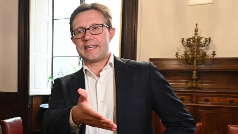 FIRENZE - presentazione del libro di Enrico Letta a Palazzo Borghese con Dario Nardella e Sara Funaro. Nella foto Onorevole Dario Nardella e Enrico Letta .Andrea Ruggeri/CGE Fotogiornalismo