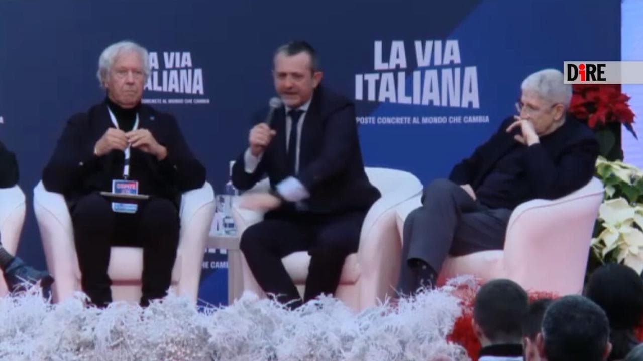 Atreju, il sottosegretario Delmastro: "Prendere a calci nel sedere chi occupa le case"