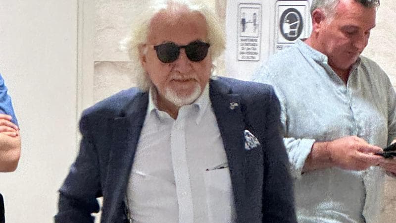 Salvatore Baiardo al palazzo di giustizia di Firenze durante il processo (Carlo Bressan /CGE FOTOGIORNALISMO)
