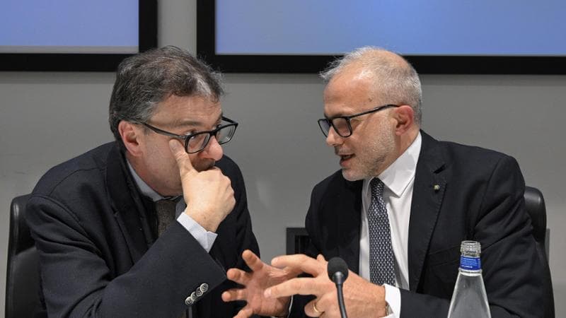 Giancarlo Giorgetti e Ernesto Maria Ruffin