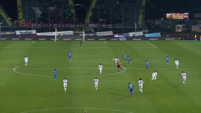 Il gol di Adams in Empoli-Torino