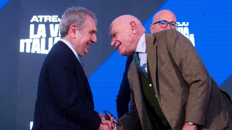 Il ministro della Giustizia Carlo Nordio con il presidente Anm Giuseppe Santalucia