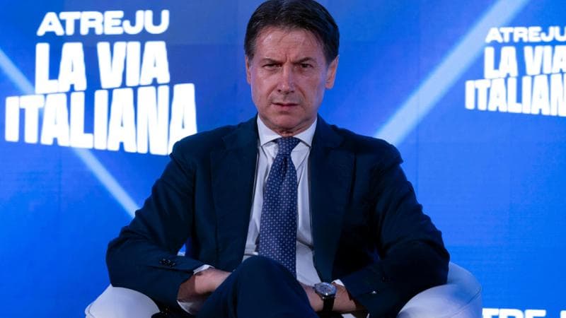 Il leader del M5stelle Giuseppe Conte ad Atreju.