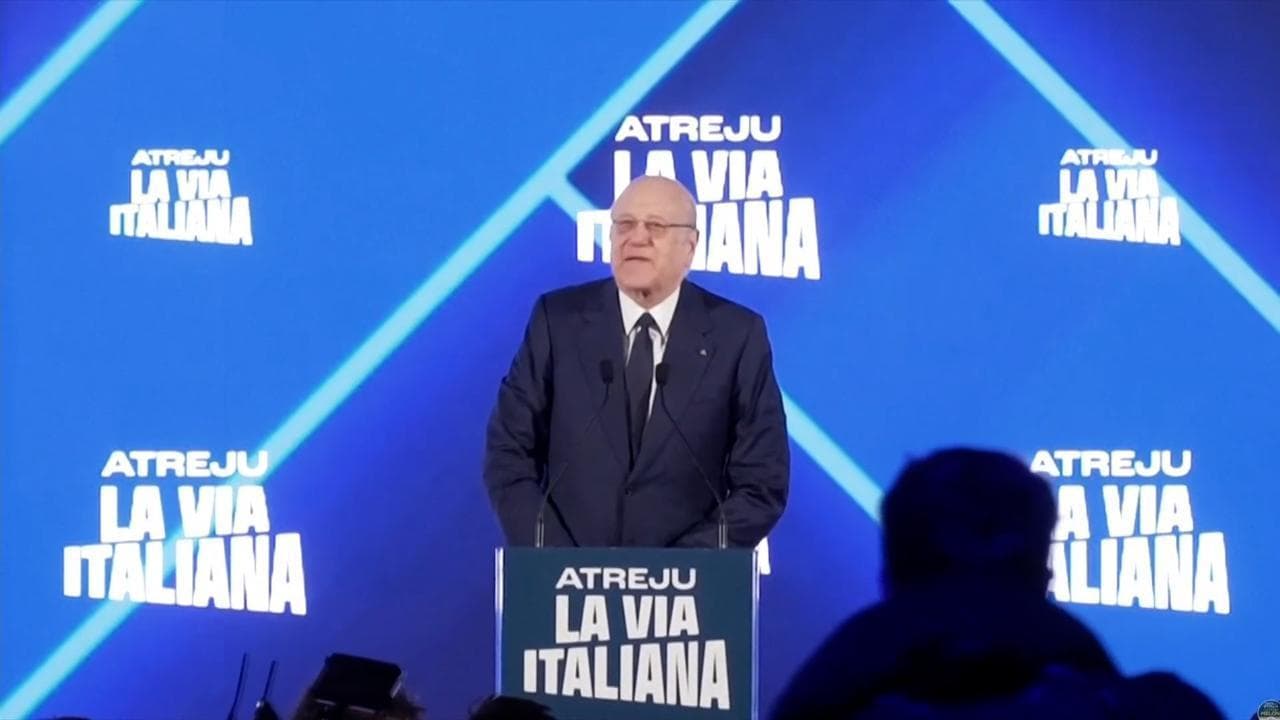 Atreju, il premier libanese Mikati sul palco: "Cara Giorgia, stai facendo un grande lavoro"