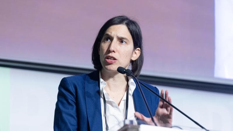 La Segretaria del Pd Elly Schlein all'Assemblea nazionale del partito