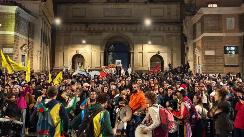 Manifestazione contro il ddl sicurezza. Roma, 14 dicembre 2024. Vincenzo Tersigni/F3Press.