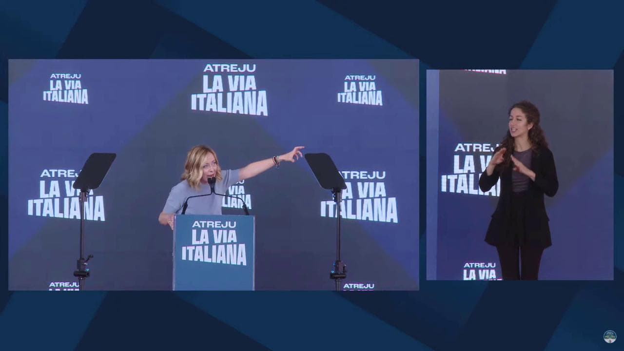 Atreju, ironia Meloni: "Arianna lo ha organizzato nonostante la foga per le nomine"
