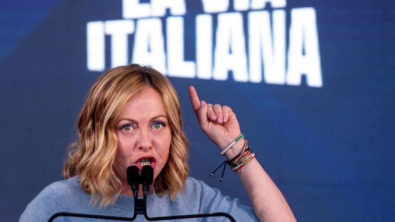 Il presidente del Consiglio Giorgia Meloni ad Atreju