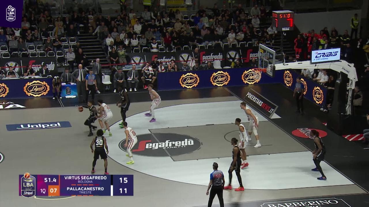 Basket serie A, gli highlights di Bologna-Trieste