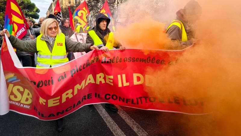 Roma, 13 dicembre: il corteo dell'Usb