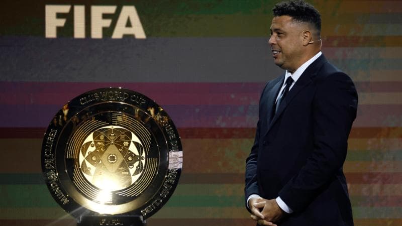 Ronaldo al sorteggio del Mondiale per club dello scorso 5 dicembre
