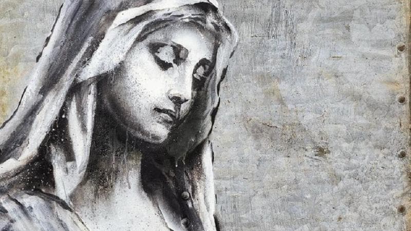 Banksy torna sui social: una Madonna che non riesce ad allattare. Ma non si sa dove si trovi