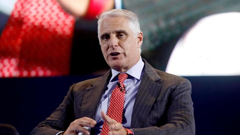 Il ceo di Unicredit Andrea Orcel durante il Consiglio nazionale della Fabi al Palazzo del Ghiaccio di via Piranesi a Milano, 13 dicembre 2021.    ANSA/MOURAD BALTI TOUATI