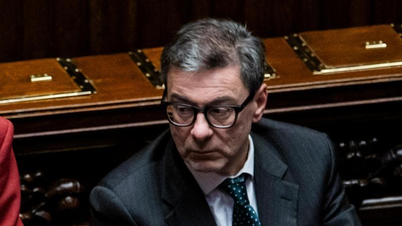Il ministro dell'Economia, Giancarlo Giorgetti